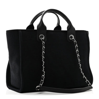 Mixed Fibers Small Deauville Tote Black