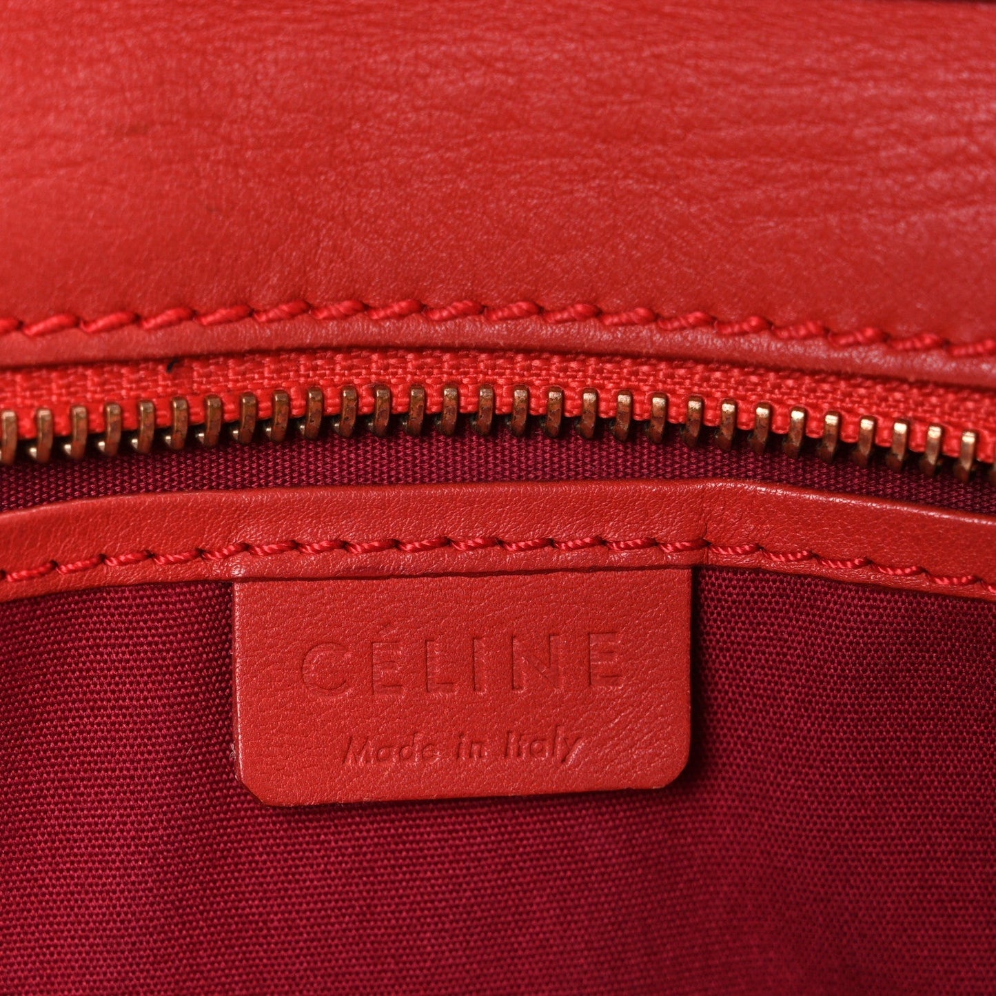 Smooth Calfskin Nano Luggage Red
