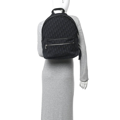 Oblique Calfskin Rider Backpack Black