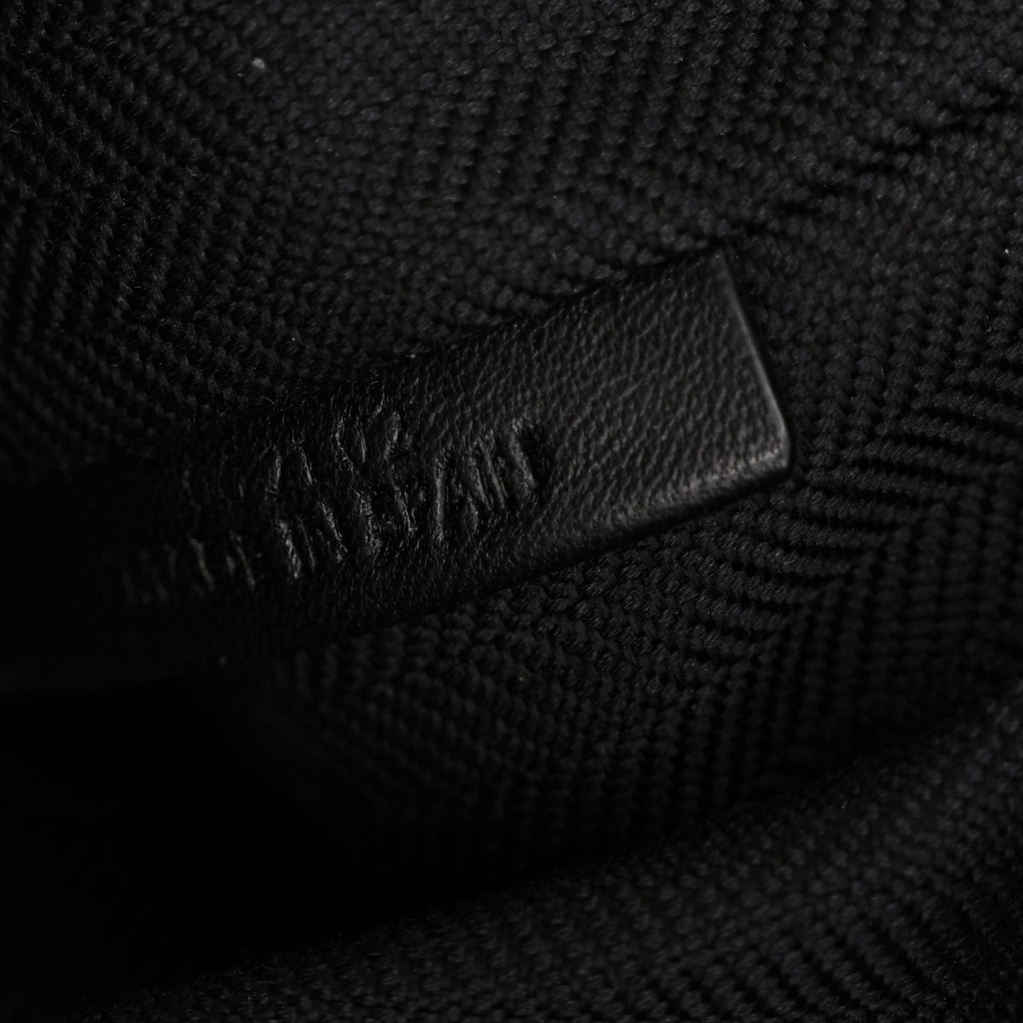 Jacquard Anagram Calfskin Medium Cubi Bag Anthracite Black