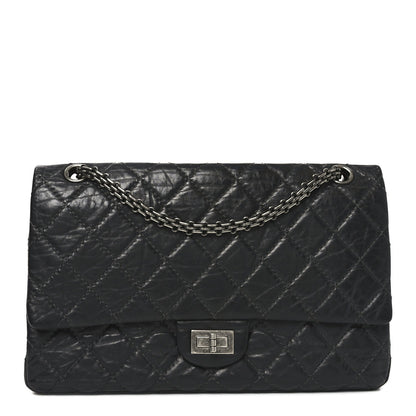 Aged Calfskin Quilted 2.55 Reissue 226 Flap Grey