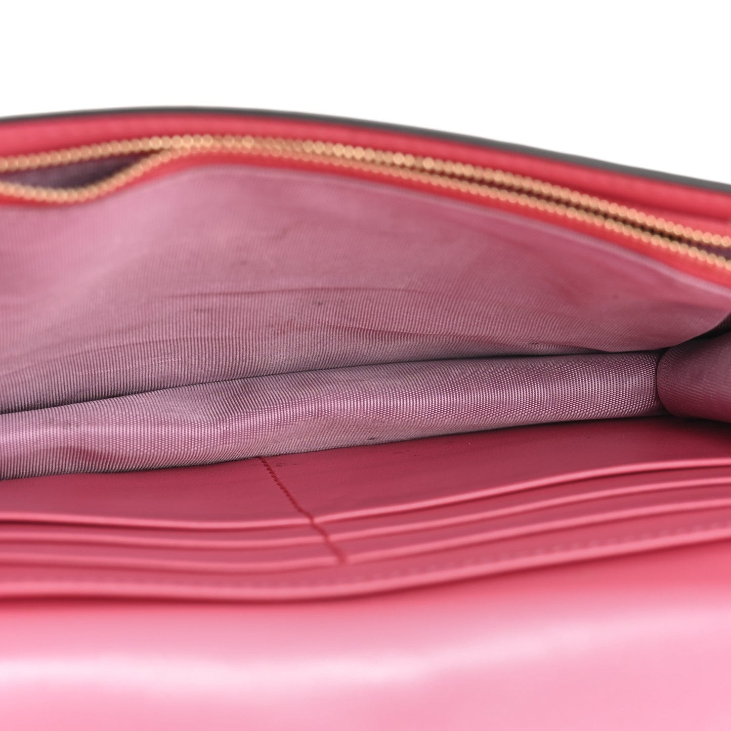 Calfskin GG Matelasse Chain Wallet Rhodamine Pink