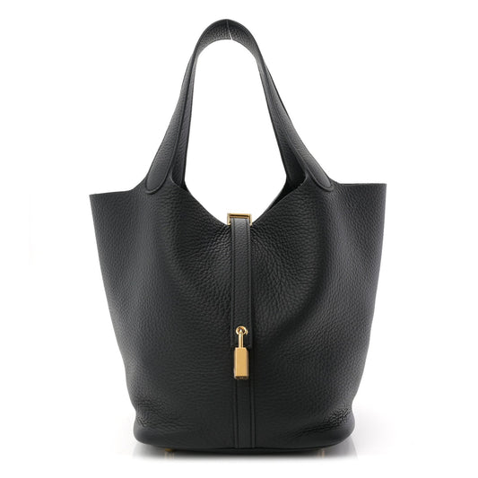 Taurillon Clemence Picotin Lock 22 MM Black