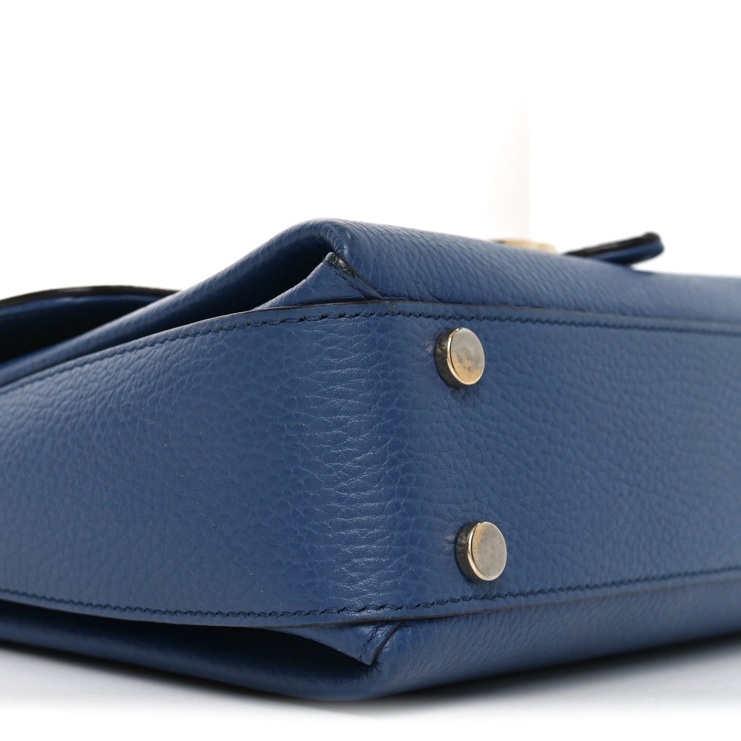 Dollar Calfskin Interlocking G Top Handle Shoulder Bag Caspian