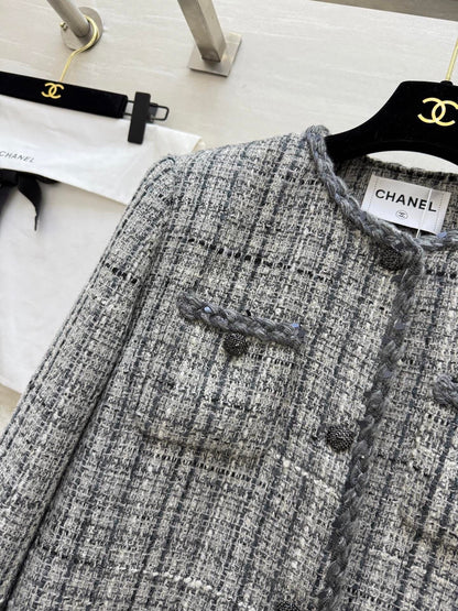 CC 26s Jacket White Grey Tweed 352324