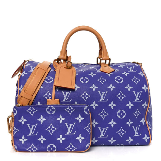 Calfskin Monogram Speedy P9 Bandouliere 40 Amethyst