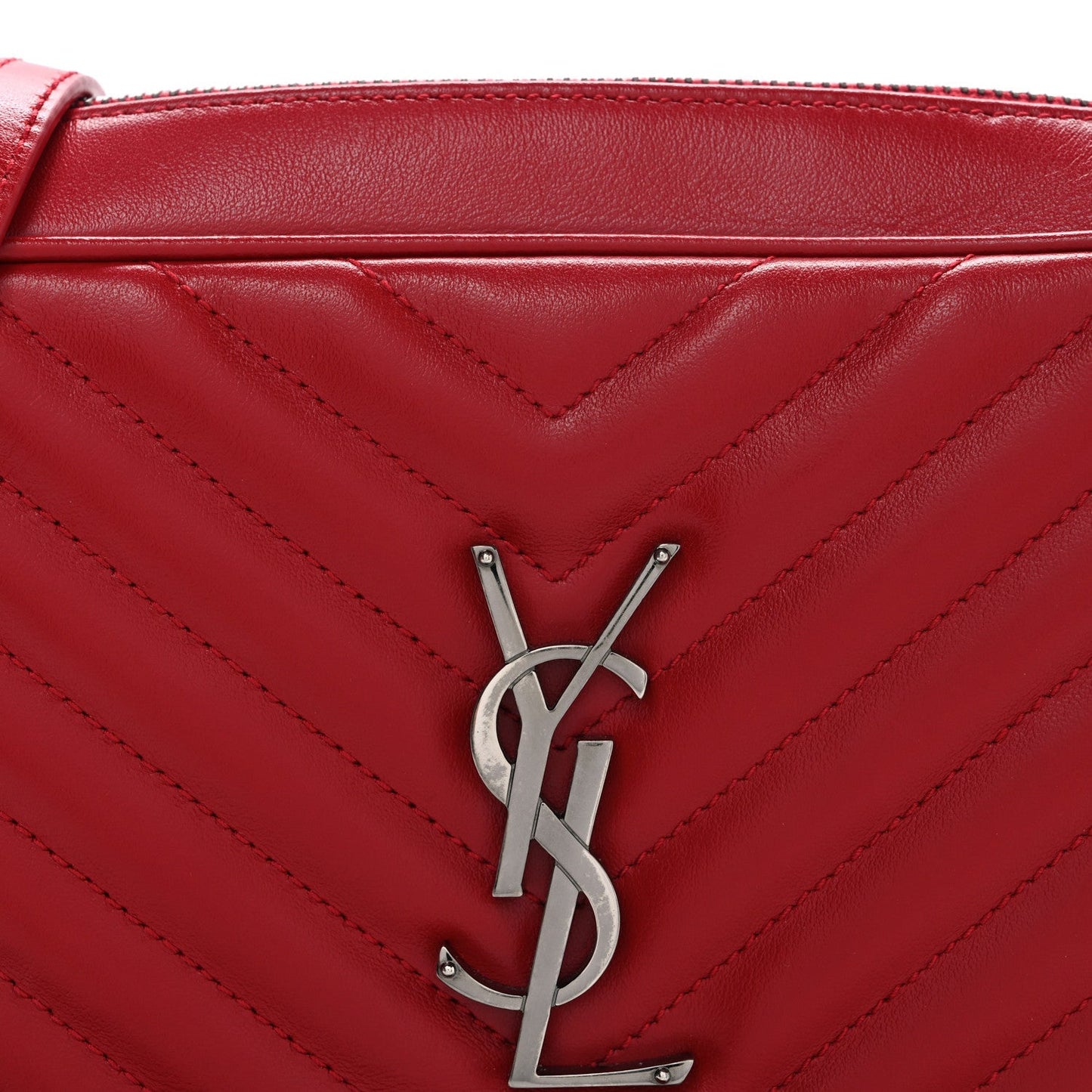 Calfskin Matelasse Monogram Lou Camera Bag Rouge Eros