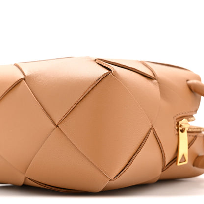 Lambskin Maxi Intrecciato Mini Cassette Camera Bag Acorn