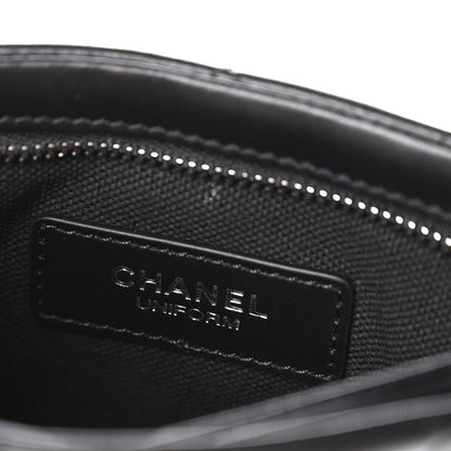 Lambskin Quilted Uniform Crossbody Bag Black