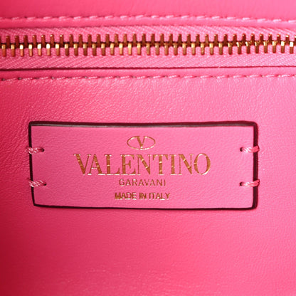 Nappa Large Roman Stud Shoulder Bag Feminine Pink