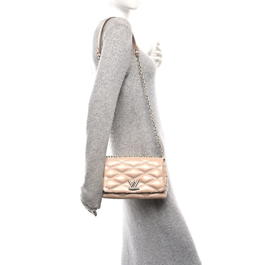 Lambskin Malletage GO-14 PM Champagne