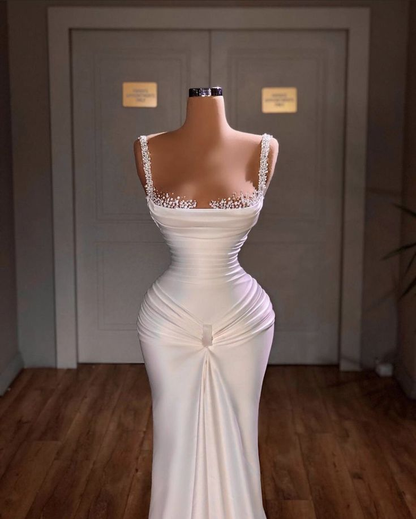 Classy Mermaid Long Evening Dress Charming Formal Gown Y616