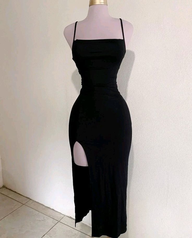 Black Simple Prom Dress Elegant Evening Dress      S7247