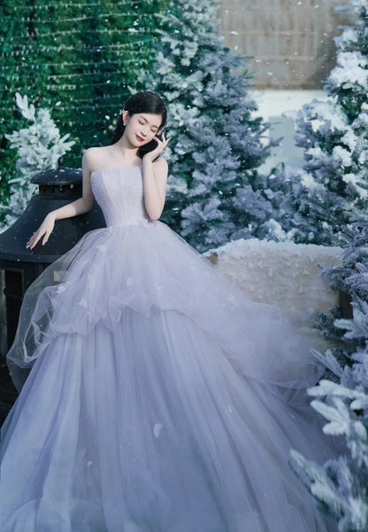 Elegant Tulle Party Dress Prom Dresses For Women Evening Gowns     S3101