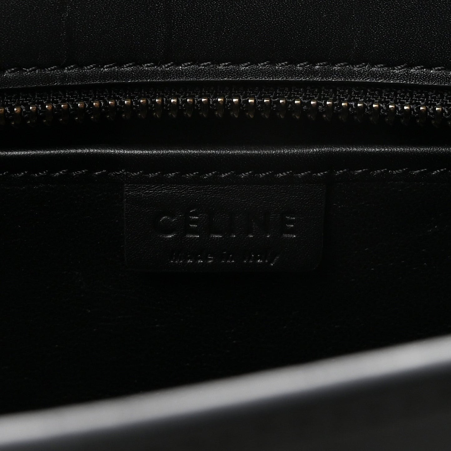 Baby Grained Calfskin Nano Tri-Color Luggage Zinc Almond