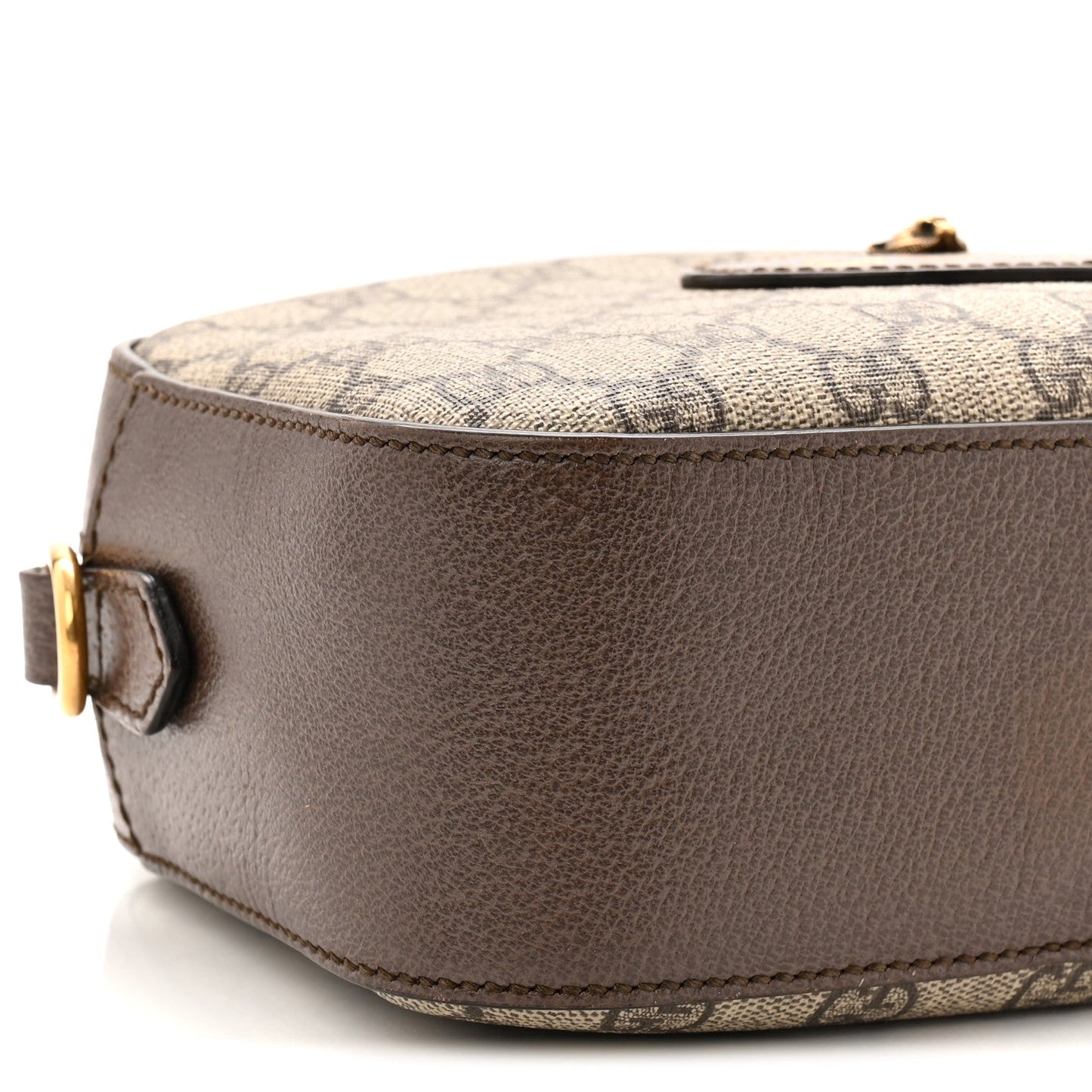 GG Supreme Monogram Web Neo Vintage Shoulder Bag Beige New Acero Crop