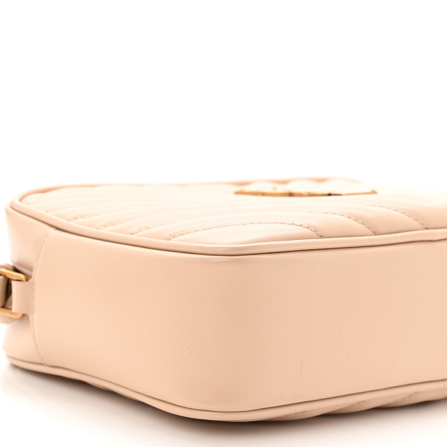 Calfskin Matelasse Monogram Lou Camera Bag Dark Beige