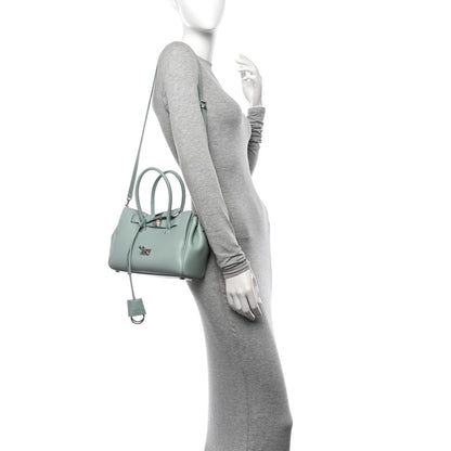 Smooth Calfskin Mini Bel Air Carry All Bag Mineral Green