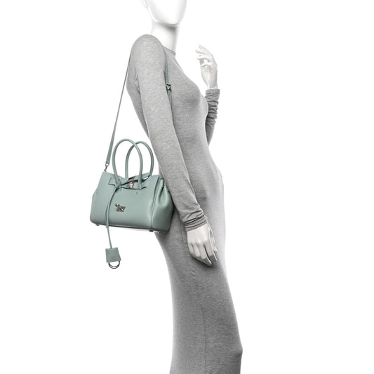 Smooth Calfskin Mini Bel Air Carry All Bag Mineral Green
