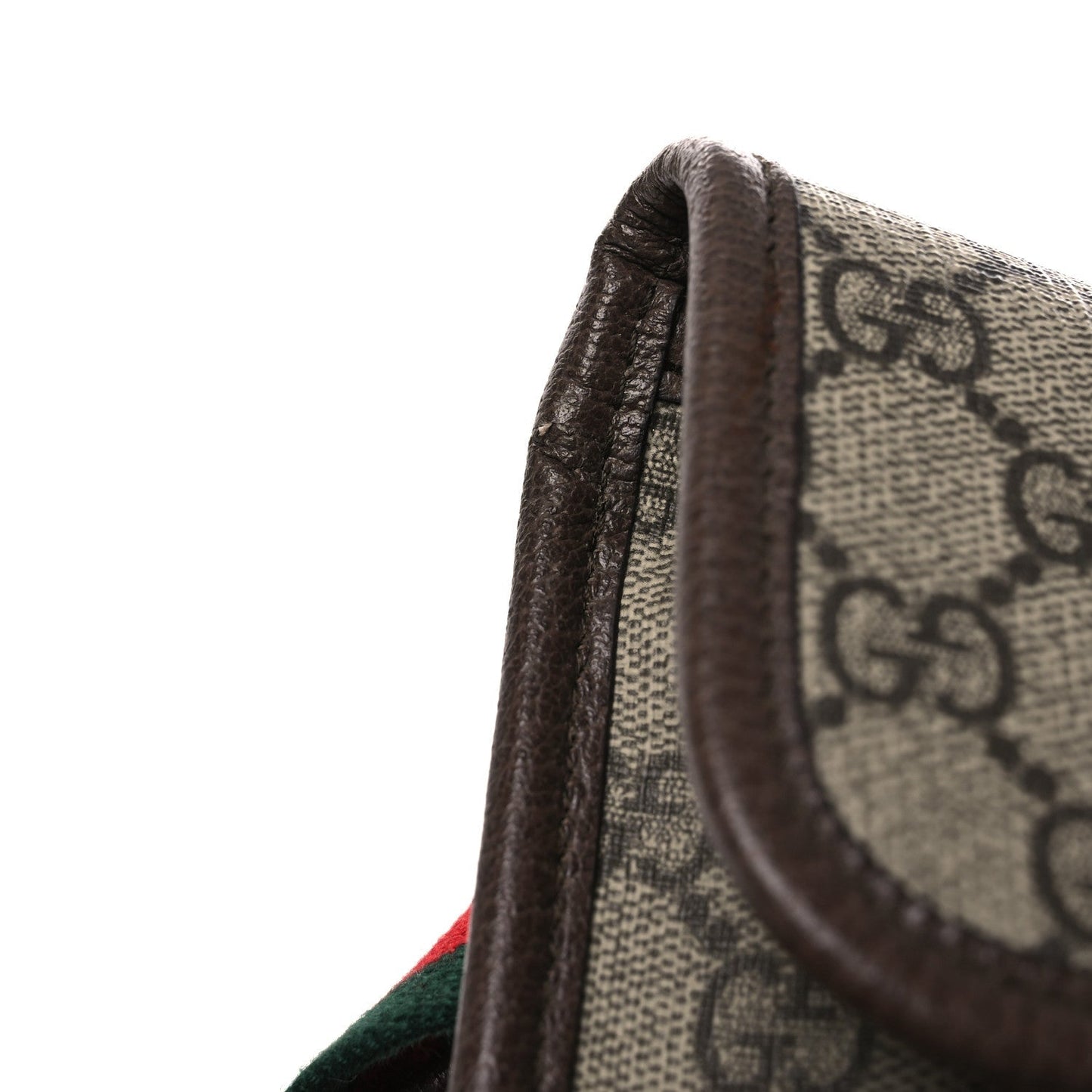 GG Supreme Monogram Neo Vintage Web Belt Bag Brown