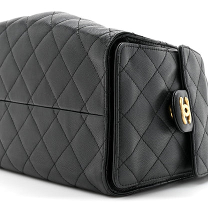 Caviar Quilted Small Chanel 25 Handbag Black