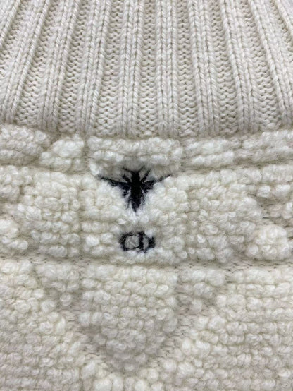 CD Macrocannage Zipped Cardigan