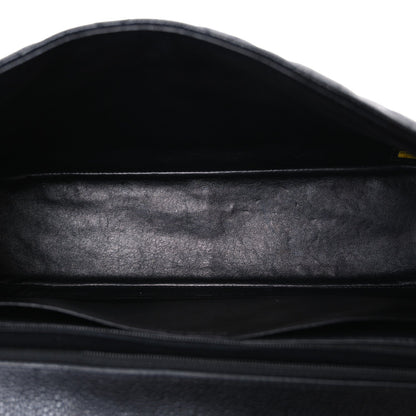 Caviar Quilted Jumbo Single Flap Black