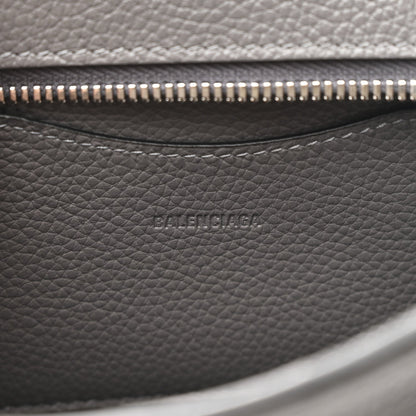 Grained Calfskin Neo Classic Silver Hardware Mini City Dark Grey