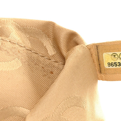 Caviar CC Stitched Medium Tote Beige