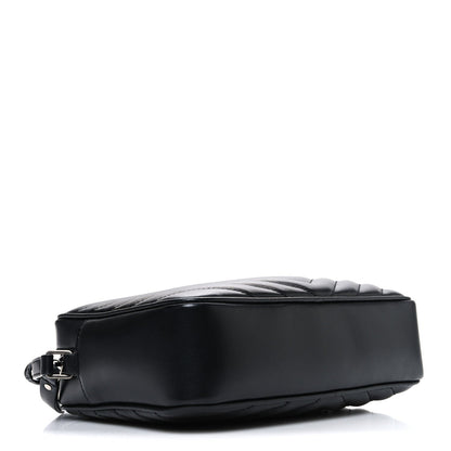 Calfskin Matelasse Monogram Lou Camera Bag Black