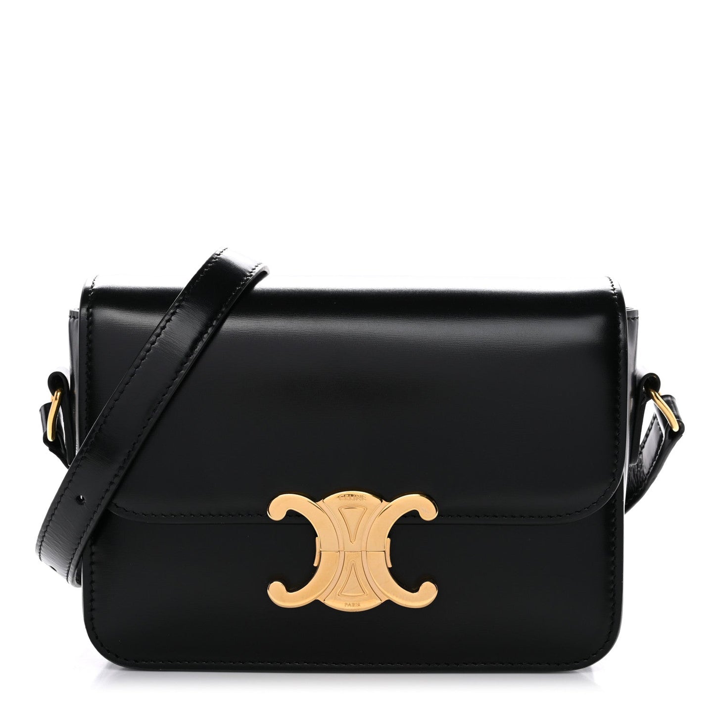 Shiny Calfskin Teen Triomphe Black