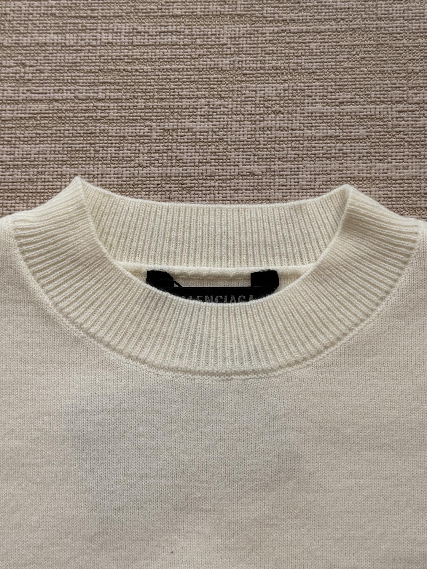 Maglione Balenciaga 25 Lana Bianca 0016