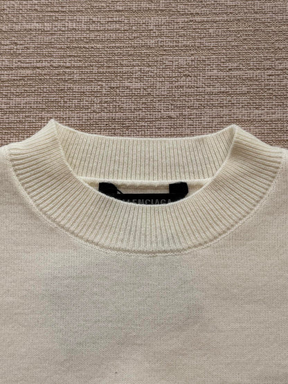 Maglione Balenciaga 25 Lana Bianca 0016