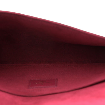 Monogram Pochette Felicie Chain Wallet Fuchsia