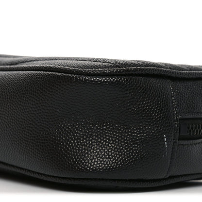 Grain De Poudre Matelasse Monochrome Monogram Mini Lou Camera Bag Black