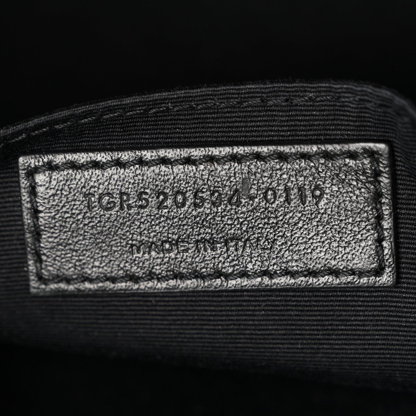 Calfskin Matelasse Monogram Lou Camera Bag Black