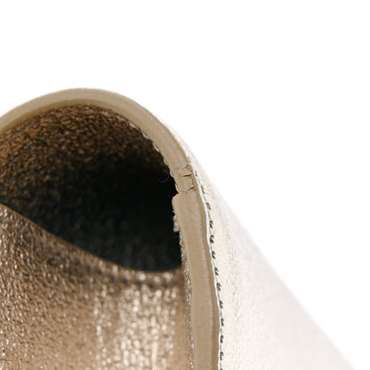 Metallic Textured Calfskin Classic Monogram Cassandre Clutch Pale Gold