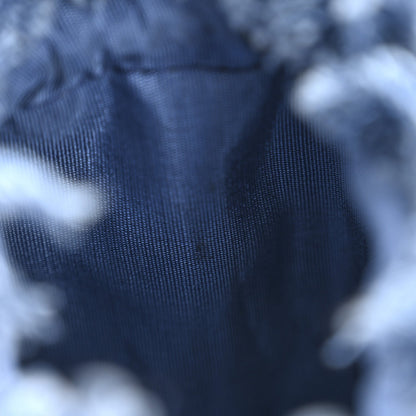Denim Quilted Mood Mini Bucket With Chain Blue Multicolor