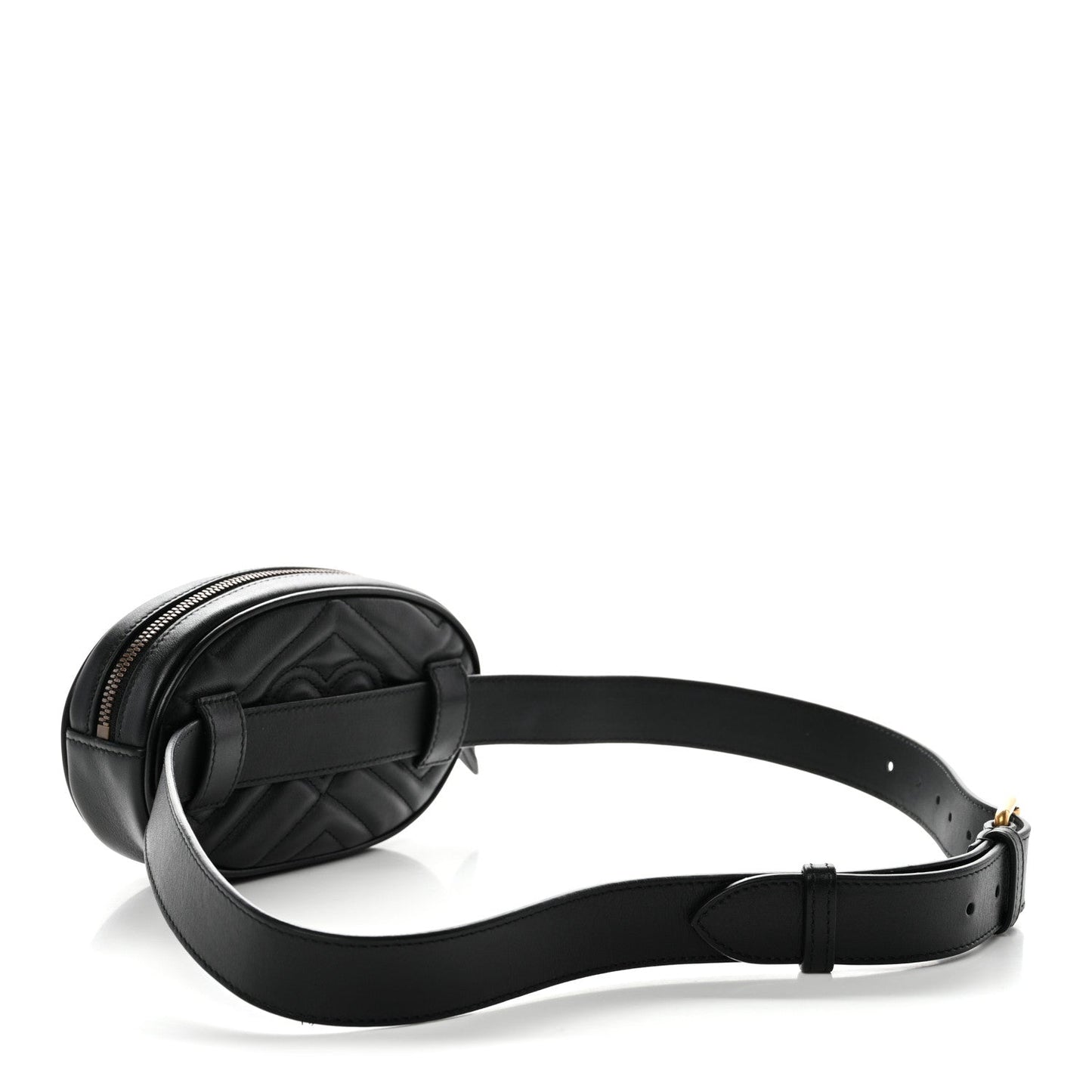 Calfskin Matelasse GG Marmont Belt Bag 95 38 Black