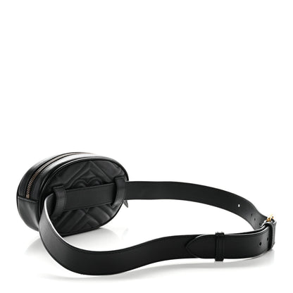 Calfskin Matelasse GG Marmont Belt Bag 95 38 Black