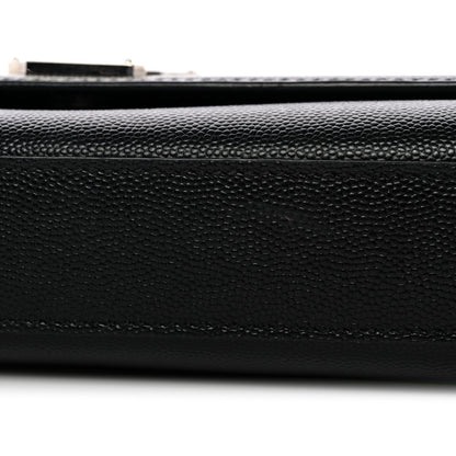 Grain De Poudre Medium Classic Monogram Kate Satchel Black