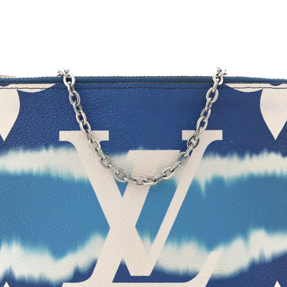 Monogram Giant Escale Double Zip Pochette Blue