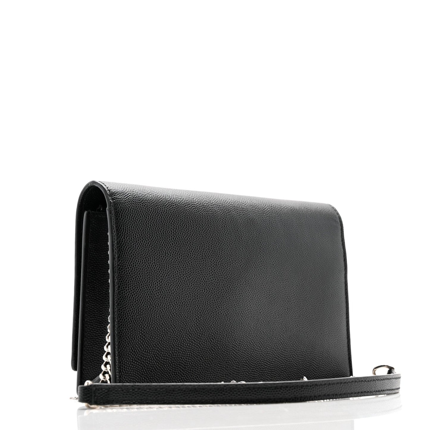 Grain De Poudre Classic Monogram Kate Tassel Chain Wallet Black