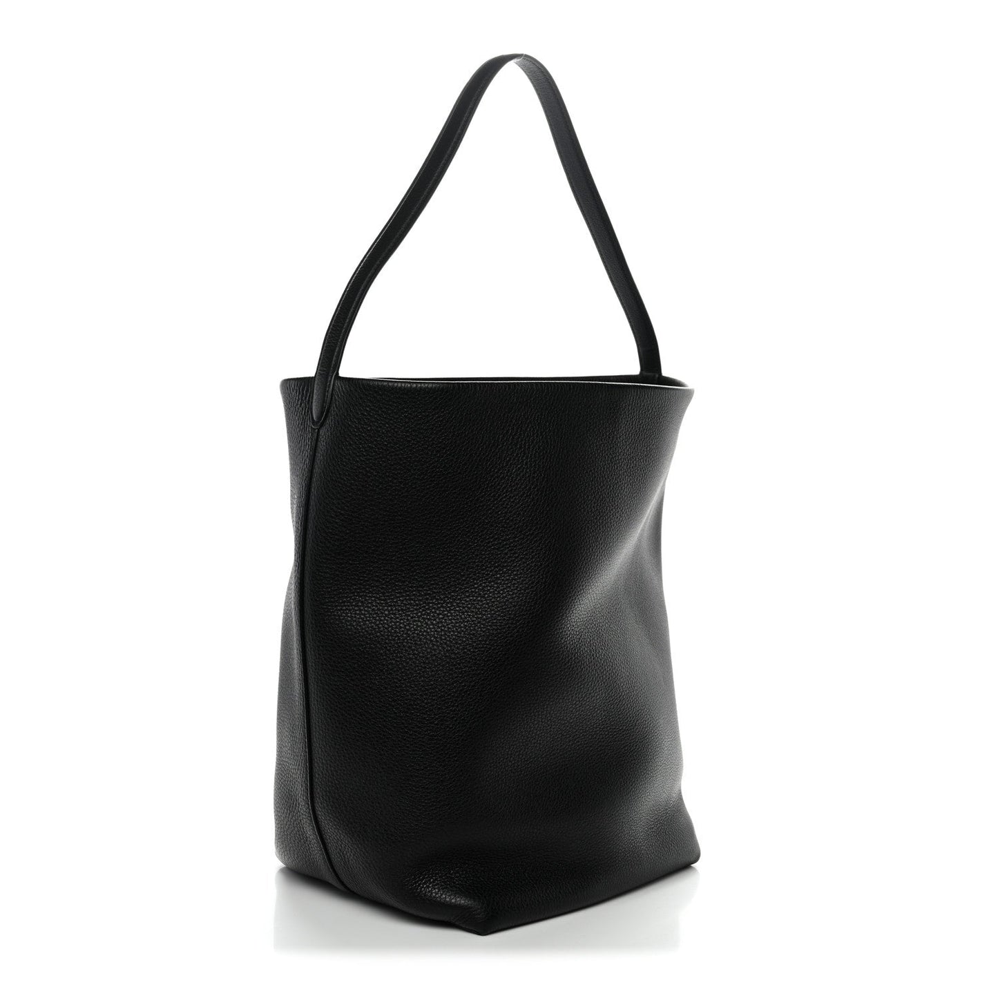 Grained Calfskin Large N/S Park Tote Black