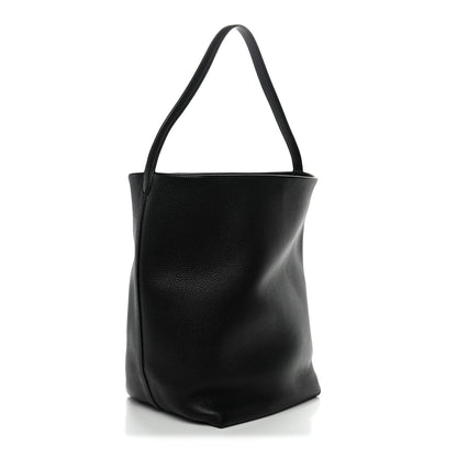 Grained Calfskin Large N/S Park Tote Black