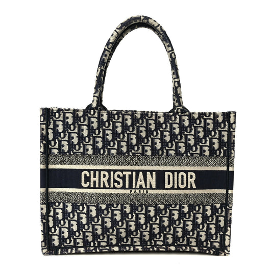 Oblique Medium Book Tote Blue Multicolor