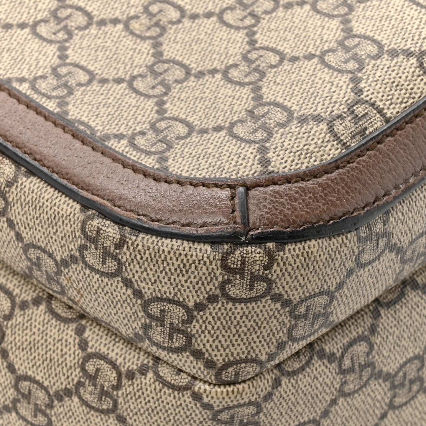 GG Supreme Monogram Medium Ophidia Day Backpack Brown