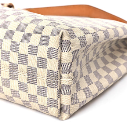 Damier Azur Graceful MM Rose Ballerine