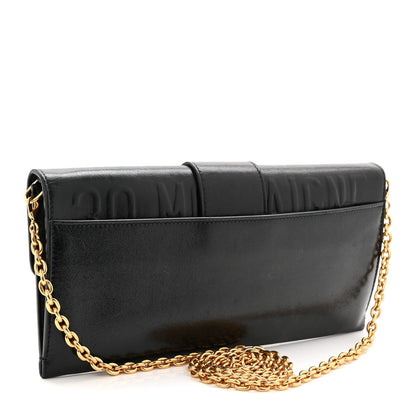 Calfskin 30 Montaigne Chain Pouch Black