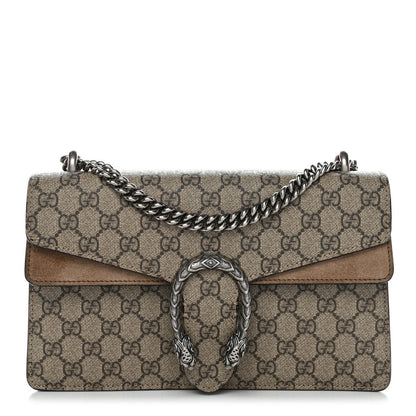 GG Supreme Monogram Small Dionysus Shoulder Bag Taupe